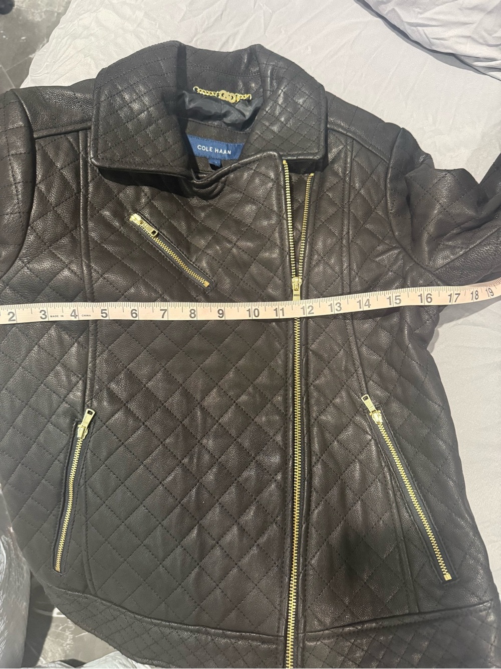 GORGEOUS genuine leather quilted jacket - Picture 7 of 7